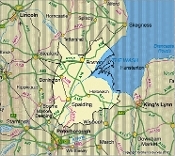 Map of the South East Lincolnshire area